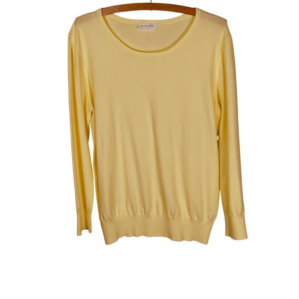 My Ellement Lemon Yellow Scoop Neck Sweater Size XL